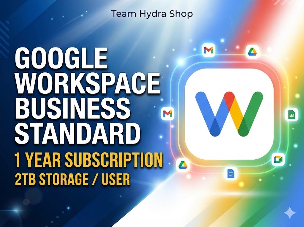 Google Workspace Business Standard – 1 Year Official Subscription (Domain / Email Activation)